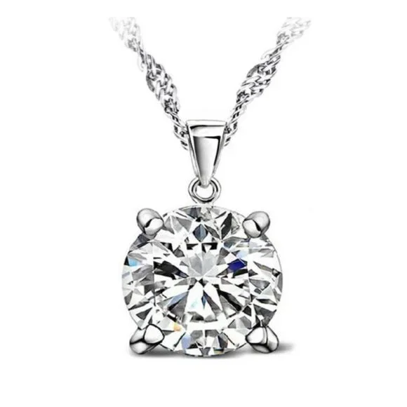 ❤️ NEW 💎 925 Sterling Silver Earrings And Necklace Set Bundle Round Gift - Picture 4 of 4